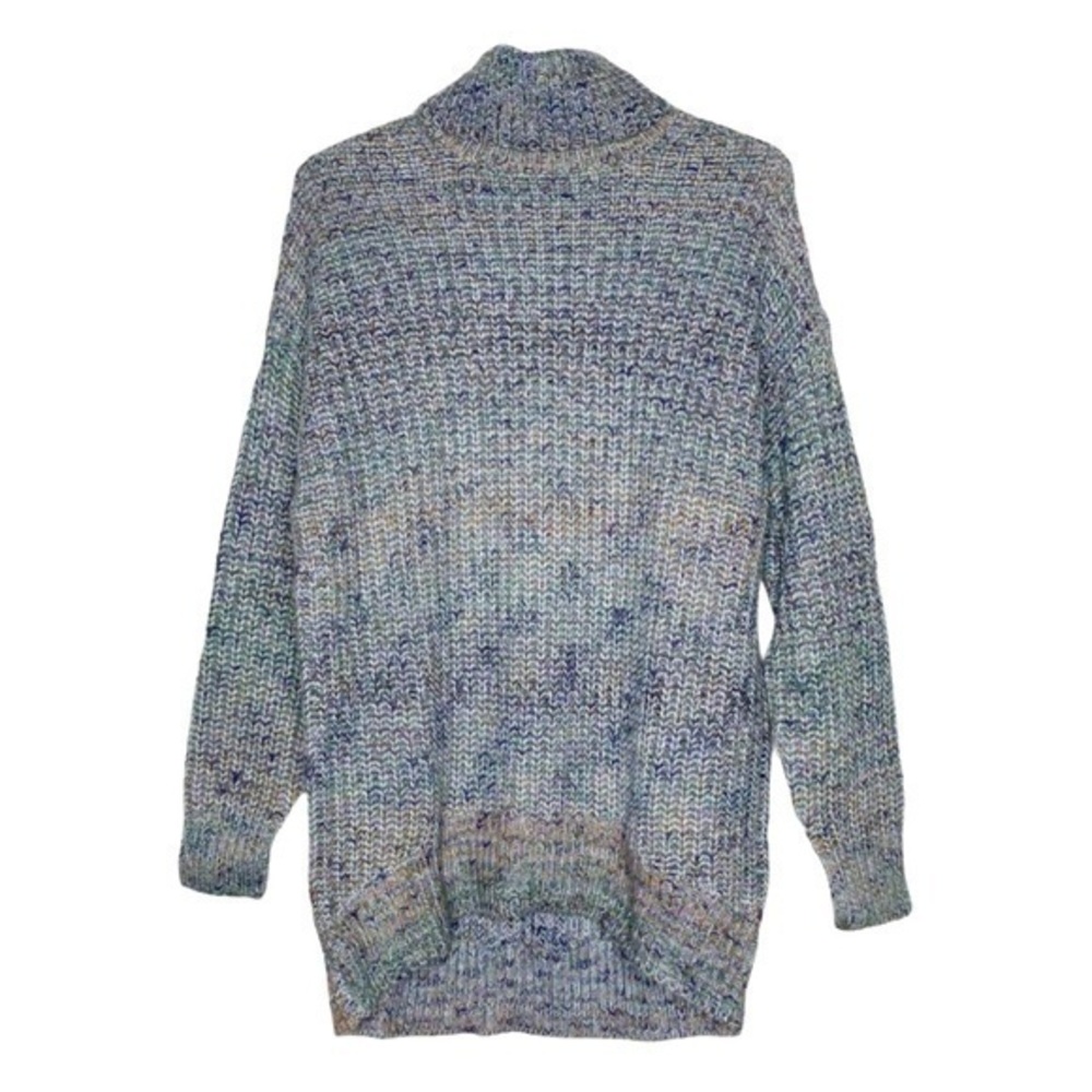 Universal Thread Mock Thick Oversized Turtleneck Sweater Teal NWT